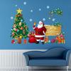 1/2Pcs/set PVC Xmas Tree Wall Stickers Removable Window Glass Decal Santa Claus Stickers  Home Decor