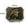 Western Cowboy Tang Dynasty Grass Pattern Alloy Belt Buckle