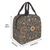 Holland Park William Morris Pattern Portable Lunch Boxes Waterproof Thermal Cooler Food Insulated Lunch Bag Kids School Children