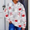 Men's Neck Knit Sweater with Christmas Print for Fall Winter Holiday
