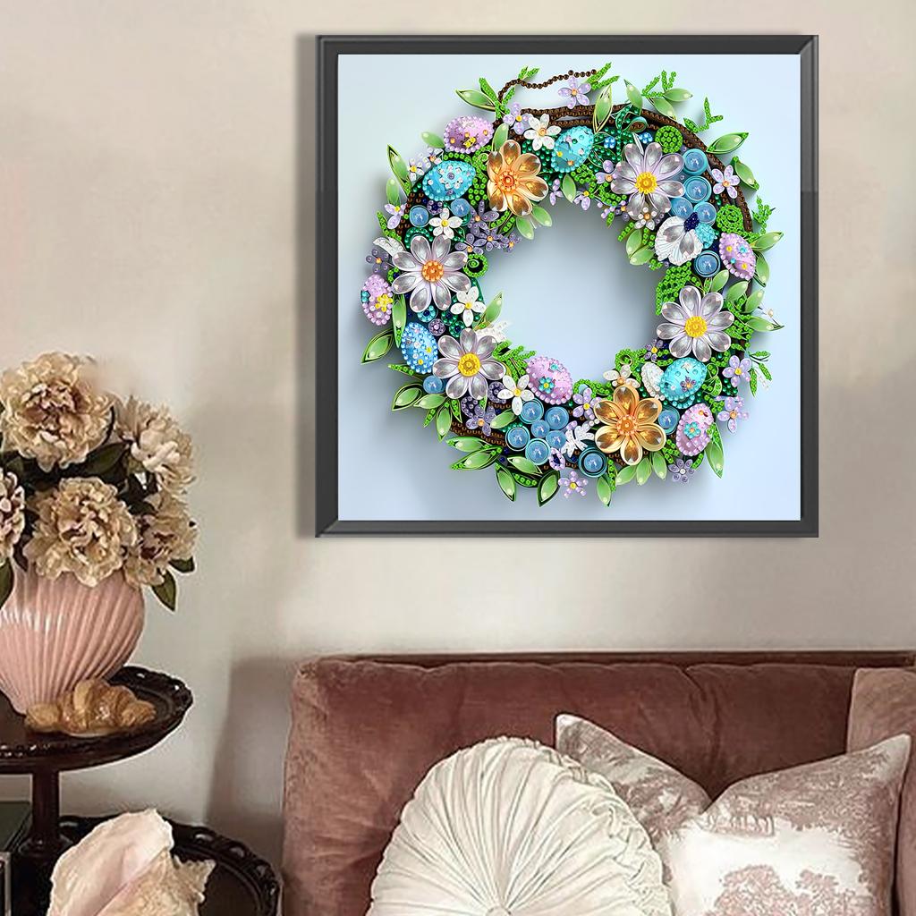 Abstract Special Shape Quilling DIY Partial Drill Diamond Art Kit 30x30cm Crystal Diamond Art for Adults Home Wall Decor