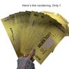 AEE4-Gold Ticket Scratch Card Gravure Printing Greeting Card Luxury Gift Birthday Blessing DIY Scratch Gift