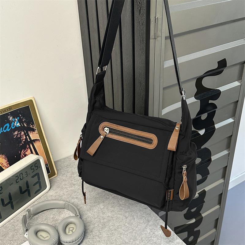 Herren Umhängetasche mit großem Fassungsvermögen Student Messenger Bag