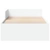 Bed Frame White 75 x 190 cm Particleboard