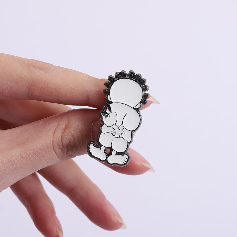 World Peace Freedom Enamel Pins Custom Boy Brooches Lapel Badges Cartoon Free Vintage Jewelry Gift for Friends