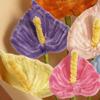 Finished Pipe Cleaners Flower Craft Handmade Artificial Calla Lily Flower for Mother's Day Birthday Wedding Home