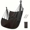 1Pcs Portable Fabric Hammock Swing Chair with Anti Rollover Storage Bag for Indoor Outdoor Garden Patio Dormitory Leisure