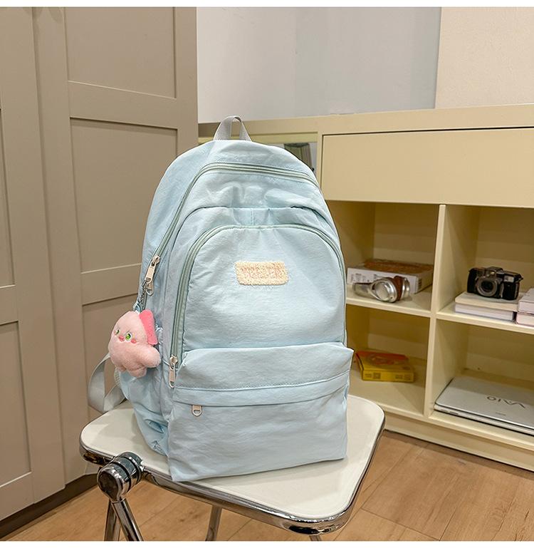 Schoolbag High Value Ins Style Schoolbag Female Junior High School Girl High School College Student Backpack Lightweight Simple Small Fresh Backpack