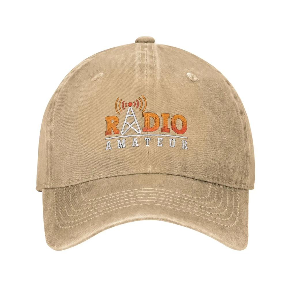 Ham Radio Amateur Loves Washed Baseball Cap Antenna Ham Radio Operator Streetwear Sun Hip Hop Hats Summer Women Men Outdoor