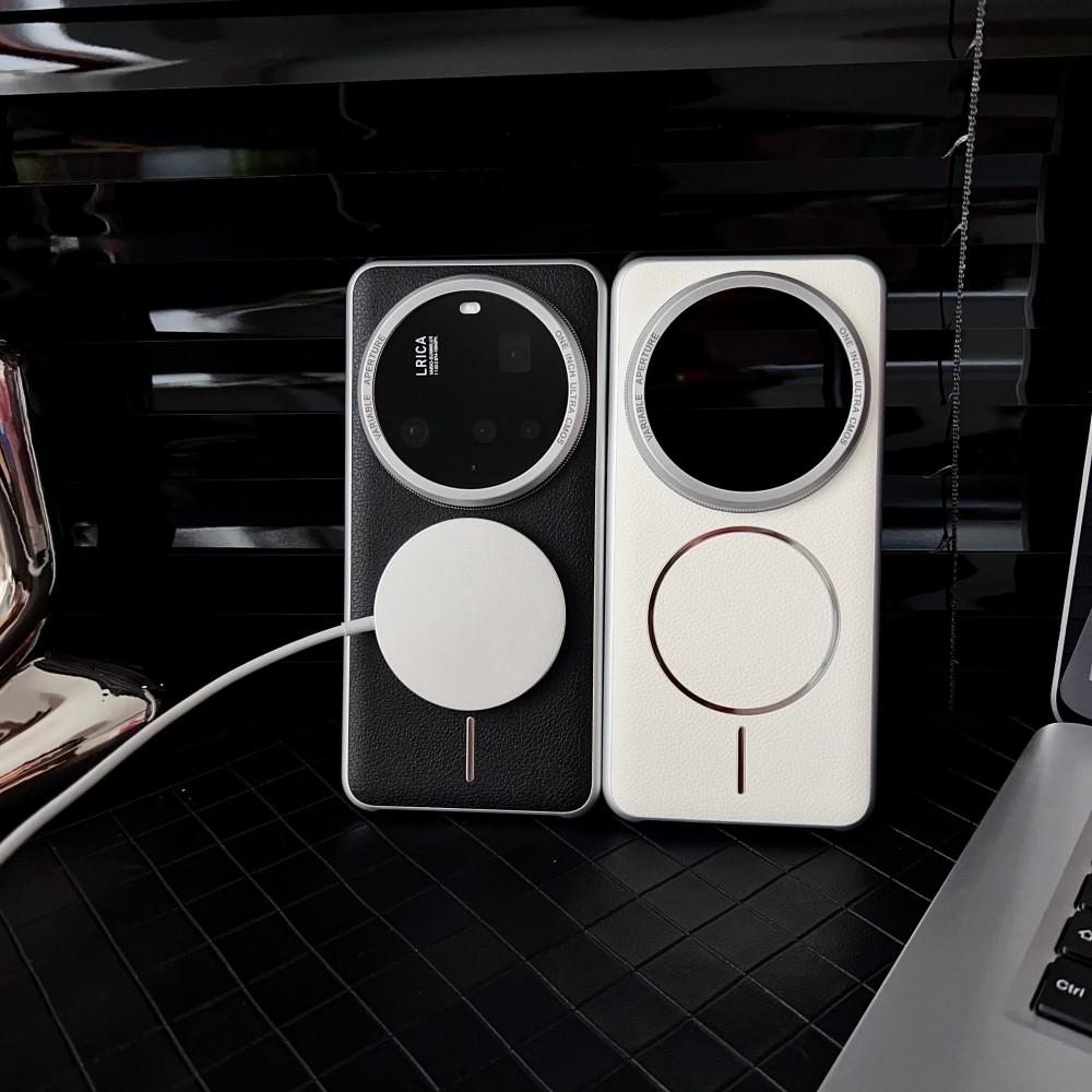 For Xiaomi Mi 15 Ultra Case Luxury PU Magnetic Wireless Charging Protect Back Cover Case For Xiaomi Mi 15 Pro 14 13 Ultra Shell