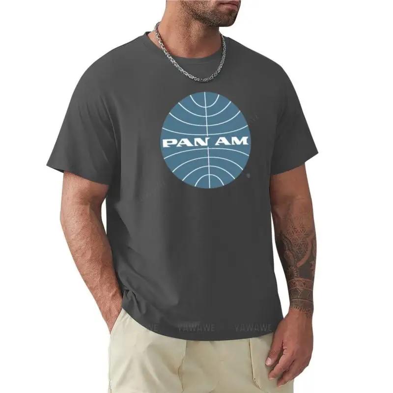 

Pan Am Early 1950s Globe Thin Frame Inverted T-Shirt oversized t shirts sweat shirt summer top mens t shirts pack 4XL