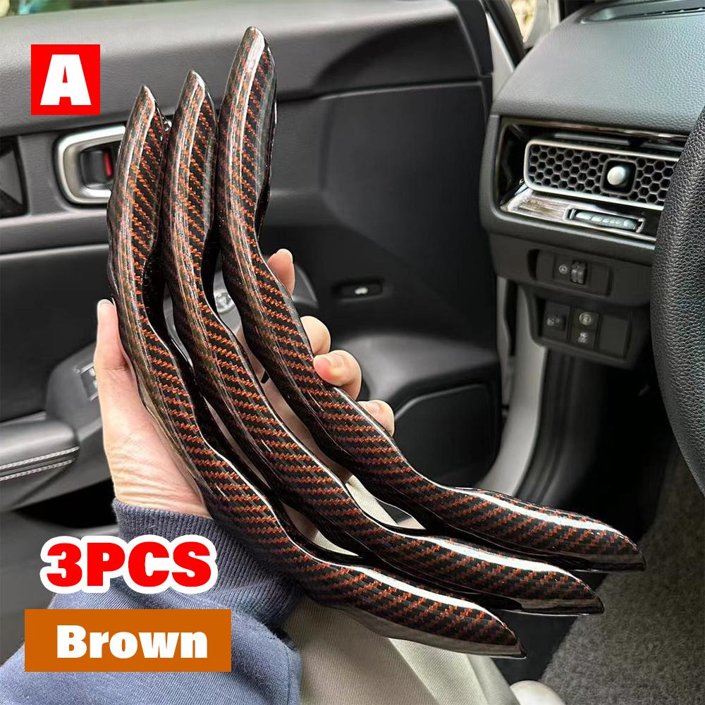 38CM Universal Car Steering Wheel Cover Breathable Anti Slip Carbon Steering Covers Suitable Steering Wheel Interior Accessories