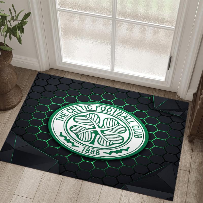 Tappeto in velluto di cristallo Design Celtic FC Accogliente Non?Tappeto Stampato Antiscivolo per Camera da Letto Soggiorno Ingresso