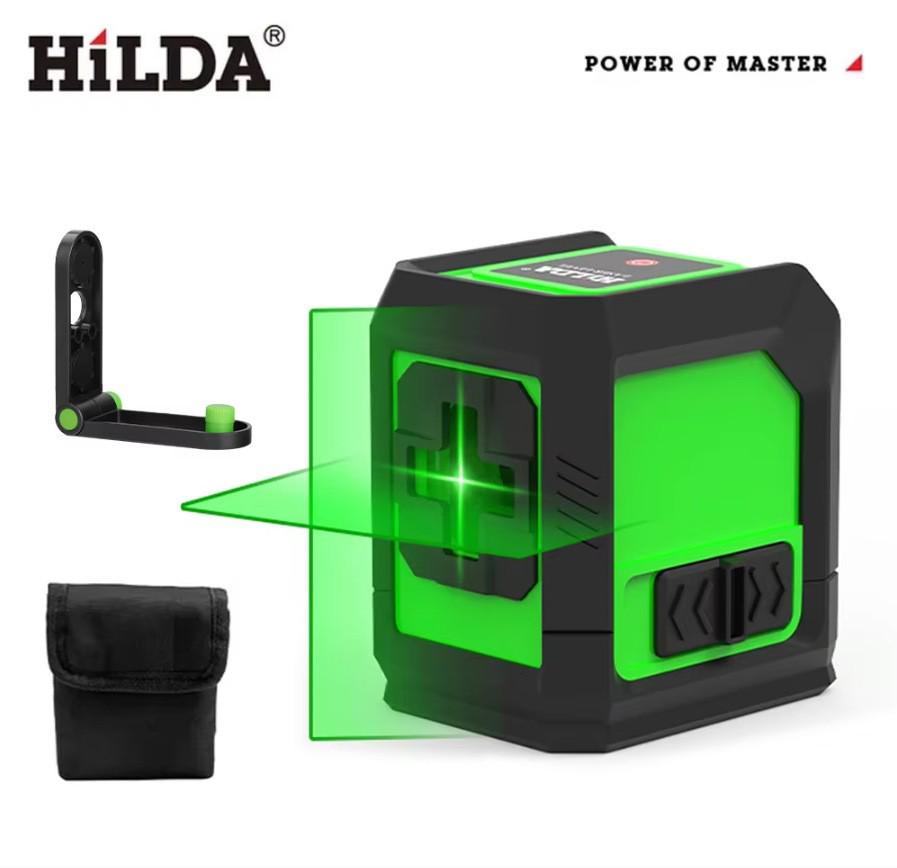 Mini Portable High-Precision 2-Line Laser Level with Green Light and Infrared