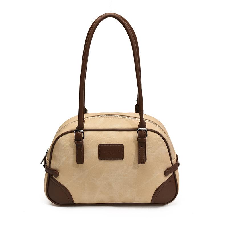 Stylish new commuter bag large capacity portable retro bowling armpit bag shoulder bag tide