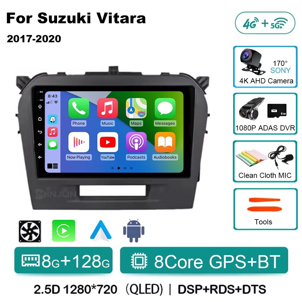 Android 14 Carplay Auto Qualcomm Car Radio Multimedia Player For Suzuki Vitara 2017 2018 2019 2020 Autoradio Stereo Head Unit