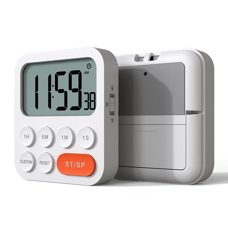 Large Screen Electronic Kitchen Timer and Alarm Clock for Students and Yoga