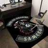 1pz Tappetini per Sedia da Ufficio a Tema Sons of Anarchy - tappeto in poliestere resistente per home theater, ufficio, arredamento stanza del college - tA62