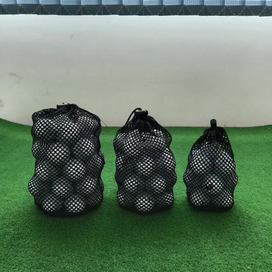 Golf Netztasche Große Kapazität Verschleißfest Schwarz Netztasche Golfbälle Tragehalter