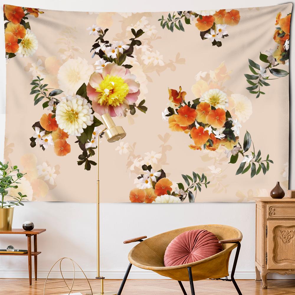 Flower Tapestry Wall Hanging Mandala Bohemian Hippie Witchcraft Art TAPIZ Dormitory Living Room Decor