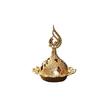 Portable Sandalwood Tower Incense Burner - Middle East Style Metal Alloy with Hollow Design