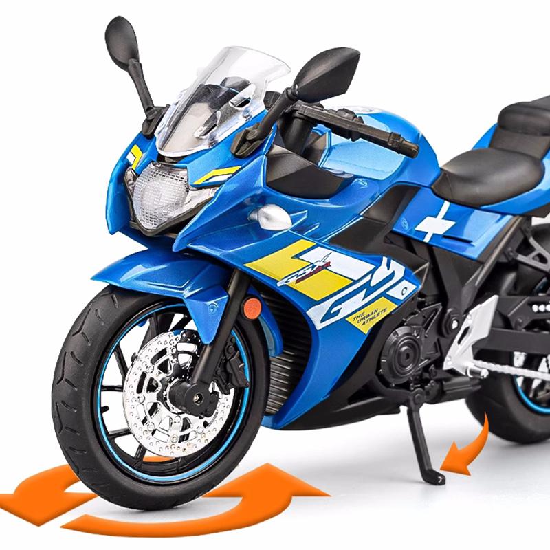 1/12 קנה מידה סוזוקי GSX250R סוג מנוע סימולציה צעצוע יצוק למות אופנוע כביש אוסף מכוניות