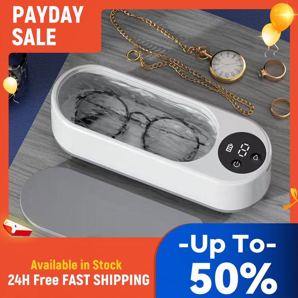 

Ultrasonic Jewelry Cleaner Rechargeable Cleaning Machine Glasses Cleaner for Eyeglasses Rings Necklaces Denture China Mainland