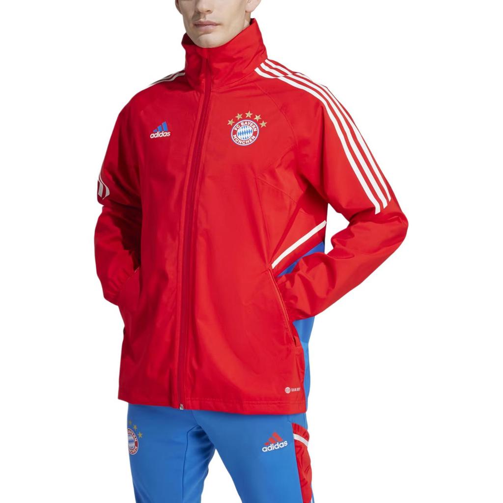 adidas FC Bayern CONDIVO 22 RAIN JACKET Men's Red HU1263