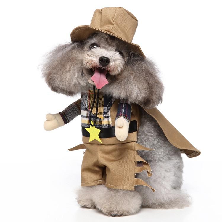 Christmas Costumes: Funny Standing Transformation Clothes for Small and Medium-Sized Dogs and Cats