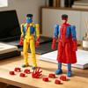 3D-gedruckte Actionfigur mit Zubehör, posierbares Cartoon-Charaktermodell, bewegliche Gelenke, Figurendekoration, Sammlerstück, Geschenk für Animationsliebhaber