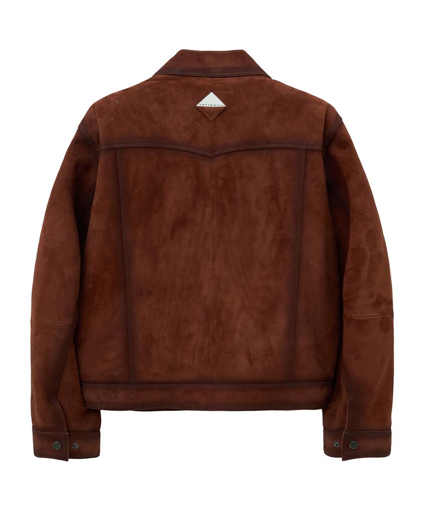 Ungimmick Oil Brushed Western Suede Jacket (Tan Brown / Goatskin)