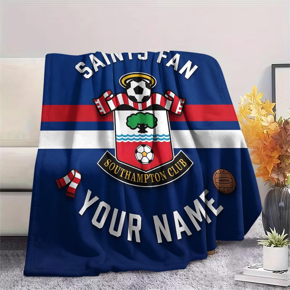 Custom Name Southampton Flannel Blanket, High Quality Comfortable for All Seasons, Home Decor, Warmth and Comfort