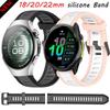 18/20/22mm Silicone Strap For Huawei Watch 5 46mm/Garmin Forerunner 570 970 265 55 165 965 Bracelet Band For Huawei Watch 5 42mm
