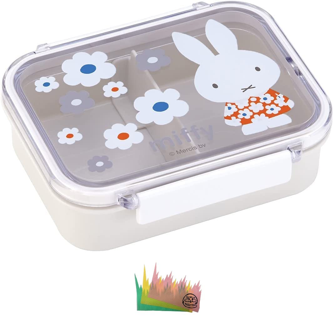 

Miffy bento lunch dishwasher and microwave bento made in our original logo on the set box, 1-tier, box, safe, box, Japan, 430ml, miffy, monotone,