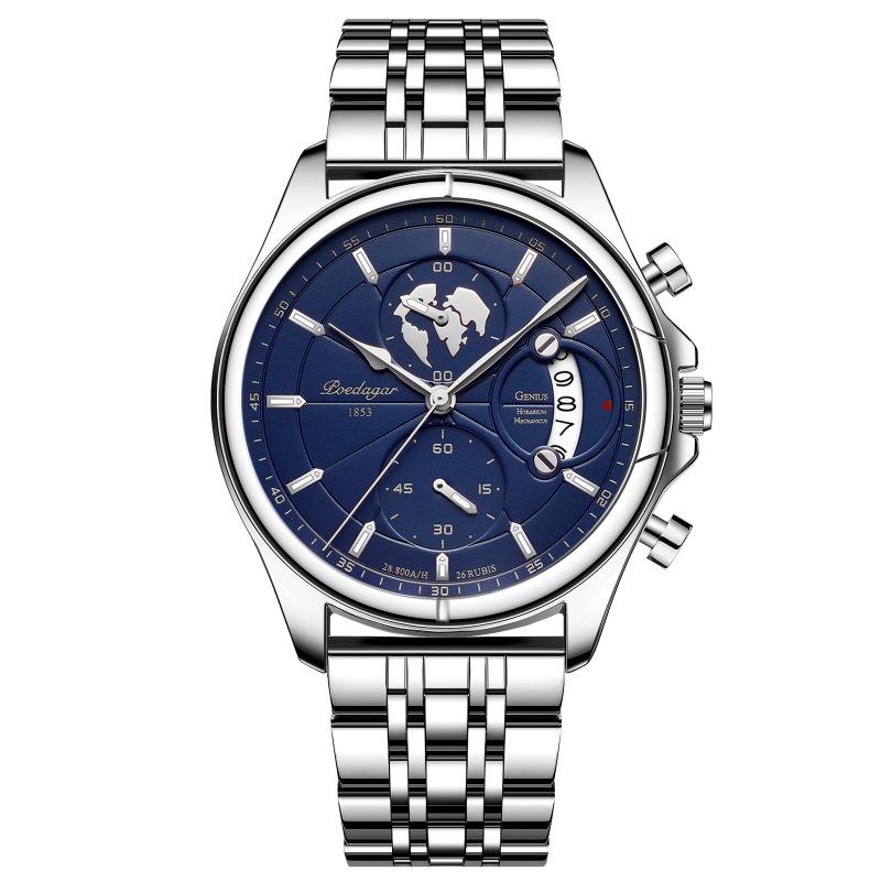 Top Brand Waterproof Multifunctional Luminous Men's Watch Fashion Business Calendar Watch