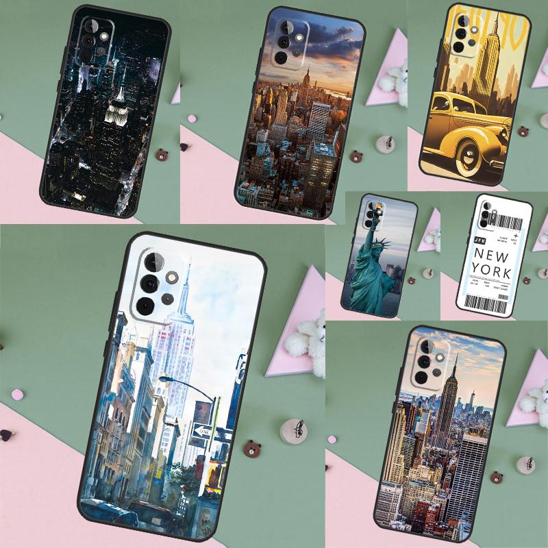 New York City Case For Samsung Galaxy A56 A15 A22 A52 A32 A54 A14 A16 A26 A36 A55 A35 A05 A06 A53 A33 A13