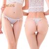 Talos Sexy Mašlička Visací Korálek Krajka Duté G-string Pohodlné Spodní prádlo Noční prádlo Dámské Tanga