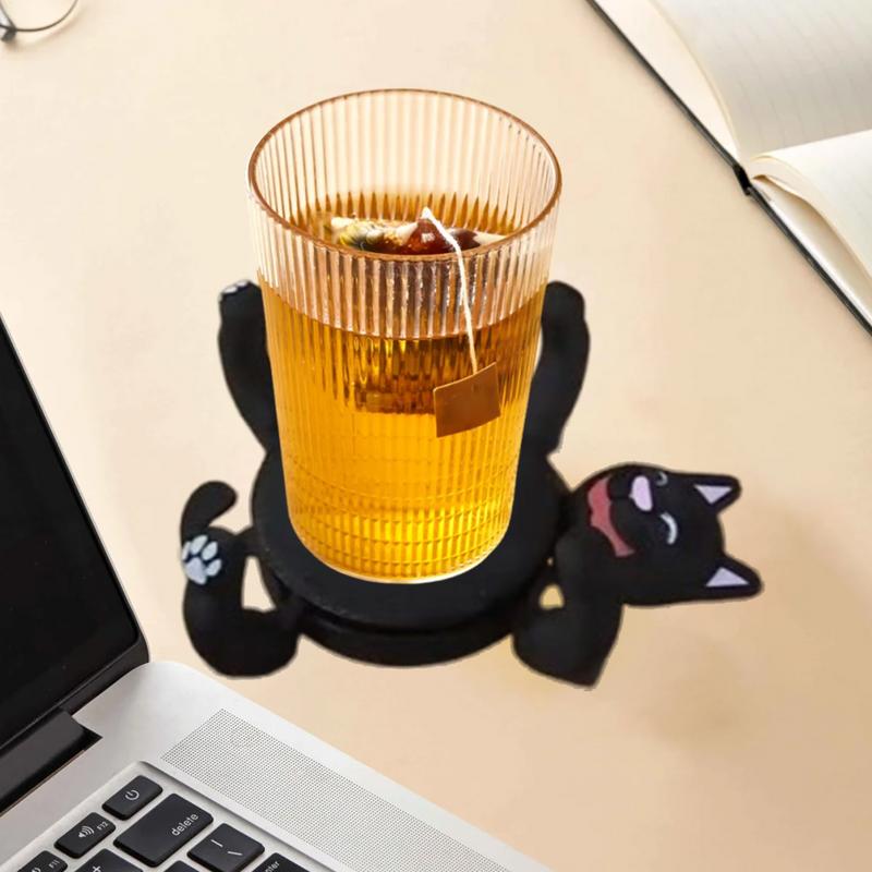 3D Print Funny Coaster High Temperature Non-Slip Cup Holder Reused Cute Animal Cat Butt Coast Cartoon Placemat Desktop Accessor