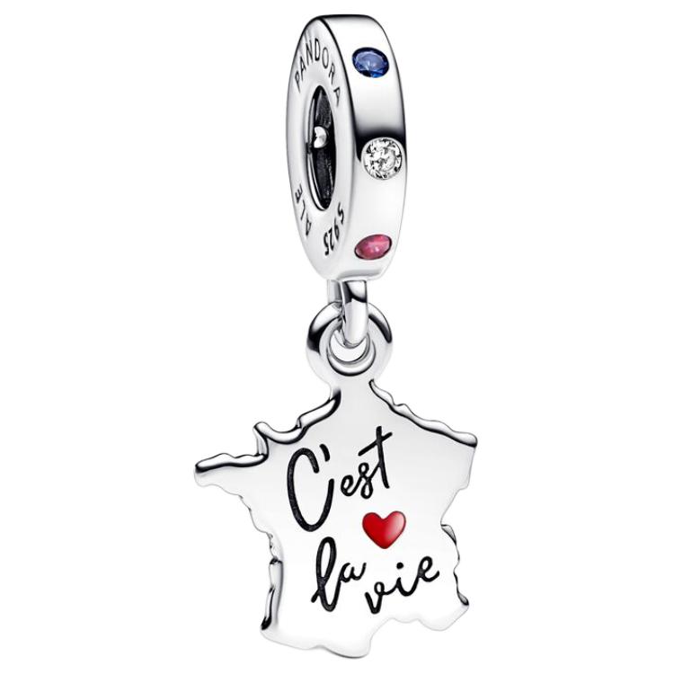 Pandora Original Design Enamel Jewelry Accessories Couple Unisex Jewelry Silver 792673C01 Box