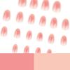 Simple blush popular nail art wearing nail North America hot-selling short square nail wearing nail piece