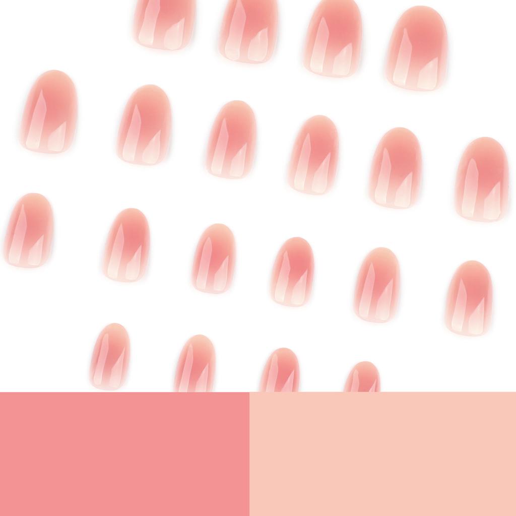 Simple blush popular nail art wearing nail North America hot-selling short square nail wearing nail piece