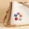 12 Peças Patches de Flor para Termocolar Margarida Bordada Fofa Aplique de Flor para Costurar em Roupas Jaquetas Bolsas Chapéus Jeans DIY Reparo Decoração