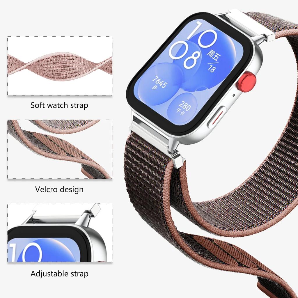 Nylon Loop Strap For Huawei Watch Fit 3 Sport Breathable Replacement Bracelet Wristband For Huawei Watch Fit 3 Belt Accessories