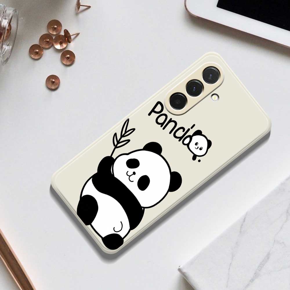 For Samsung Galaxy A36 5G Case Panda Pattern Printing Straight Edge TPU Phone Back Cover