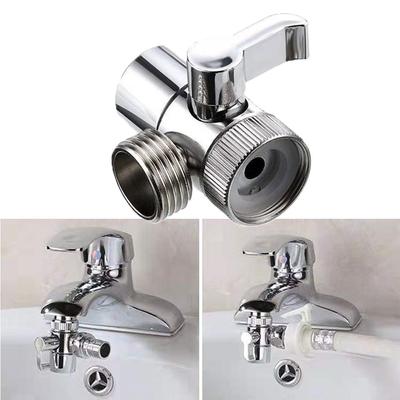 Durable 2 Way Faucet Adapter Diverter Valve Sink Splitter Faucet Switches Zinc Alloy Water Tap Connector Kitchen