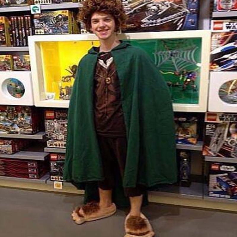 Pantofole Calde Surakey A Forma Di Piede Di Hobbit, In Peluche, Taglie 35-43, Per Costume E Casa - 2