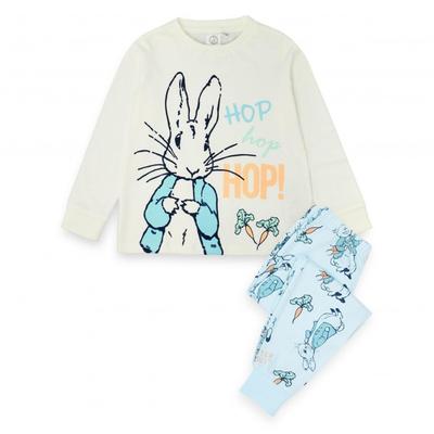 Peter Rabbit Boys Hop Printed Long Pajamas Set