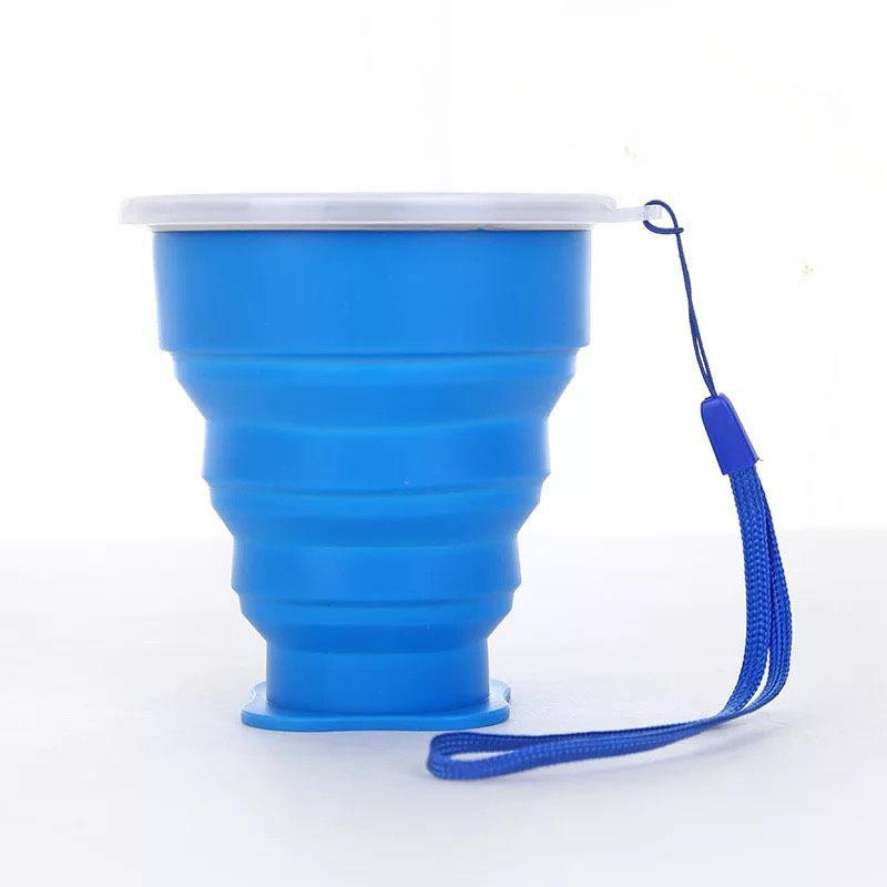 Outdoor Portable Silicone Folding Cups Multi-Functional Telescopic Water Cup Candy Color Silicone Water Bottle Coffee Tumbler
