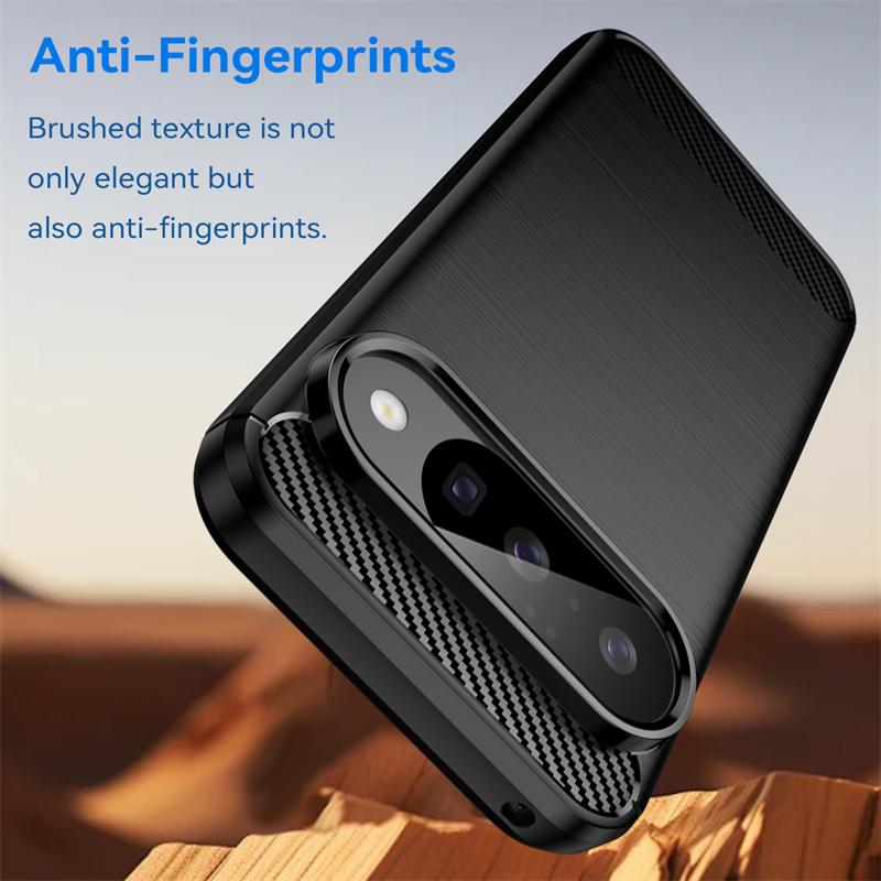 For Google Pixel 10 Case Anti-knock Soft Silicone Carbon Fiber Cover For Google Pixel 10 Pro XL Case For Google Pixel 10 Case