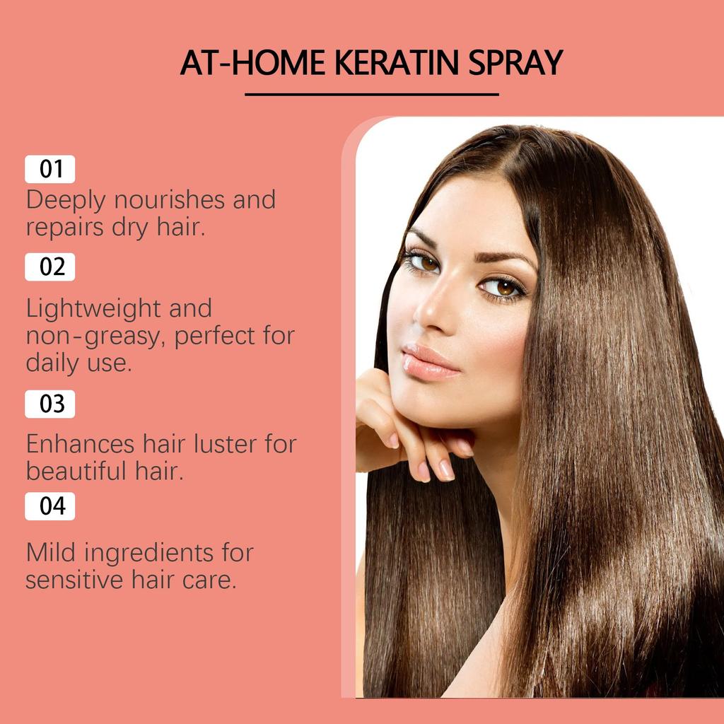 Keratin Hair Care Spray Moisturizing, Moisturizing, Nourishing, Beautiful Hair, And Soft Care Spray100ml